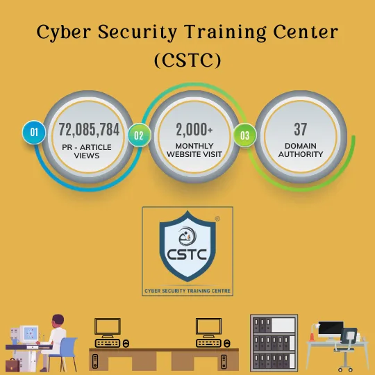 CSTC cybersecurity case study outcomes for PR reach, website visits, and domain authority